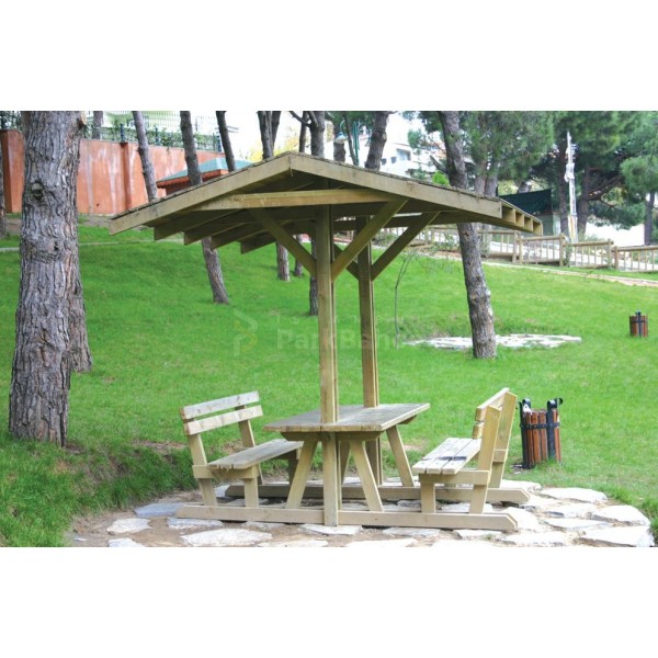 Direksiz Çatılı Piknik Masası